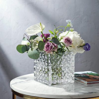 Square Glass Cube Vase (2, 6