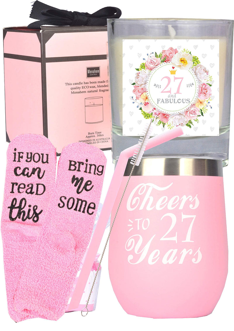 27th Birthday Gifts for Women, 27th Birthday, 27th Birthday Tumbler, 27th Birthday