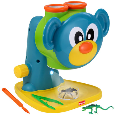 Kidzlane Microscope Science Toy for Kids - Toddler Preschool Microscope with Guide