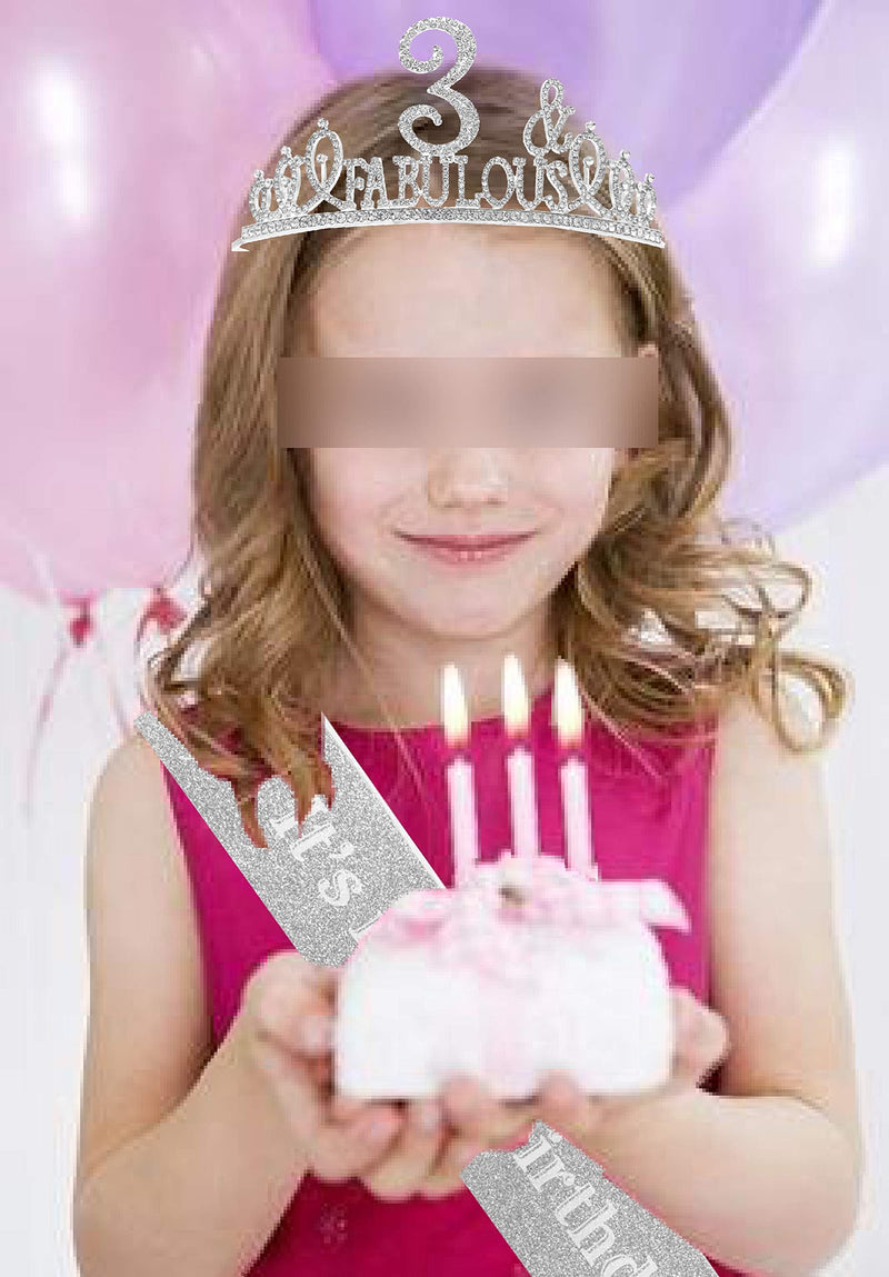 3rd Birthday Decorations for Girls,3rd Birthday Girl,3 Birthday Tiara,3rd Birthday,3 Year