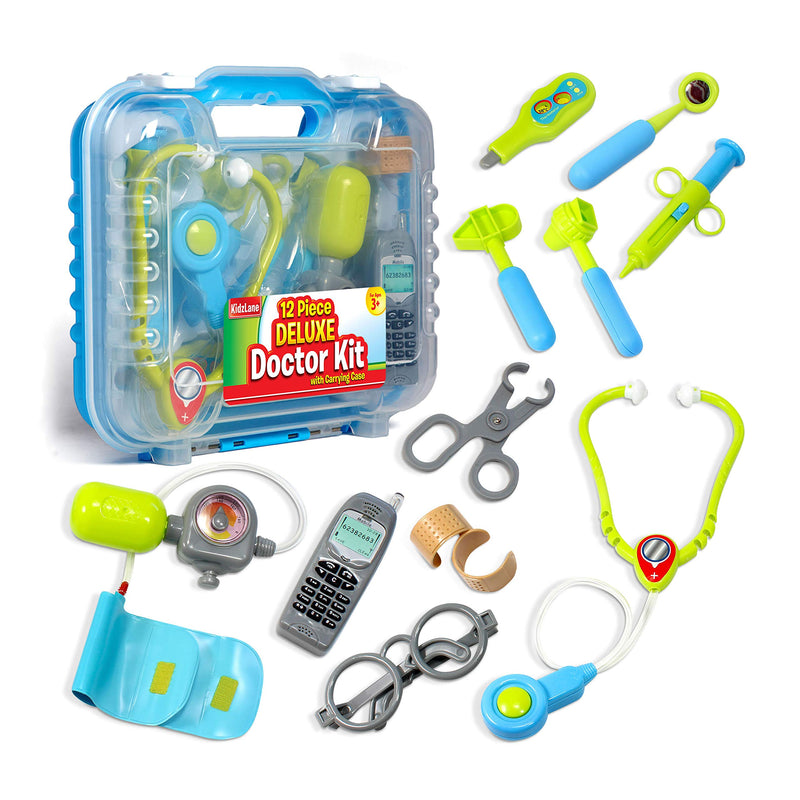 Kidzlane Doctor Kit for Kids | Kids Doctor Playset with Electronic Stethoscope | Toy