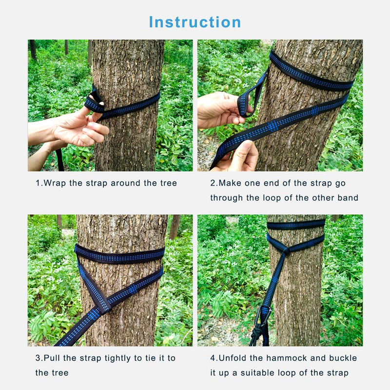 ACOWAY Hammock Camping Double, Hammock and Tree Straps, Camping Hammock Lightweight Travel