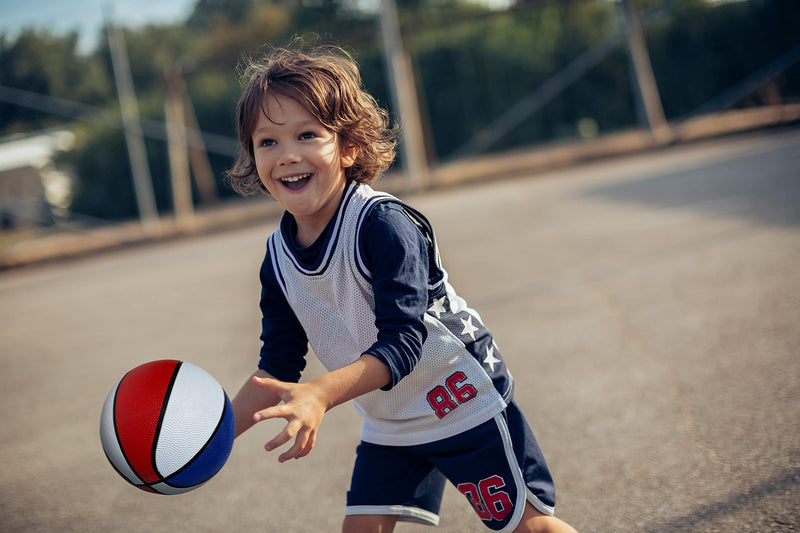 Red, White & Blue Mini Basketball Set for Pop A Shot Basketball Arcade Games | Size 3, 7