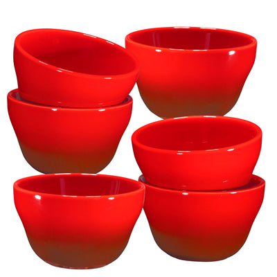 Ceramic Dessert Bowls Set  8 Oz Durable Ceramic Bowls set of 6 Elegant Colorful Gradient