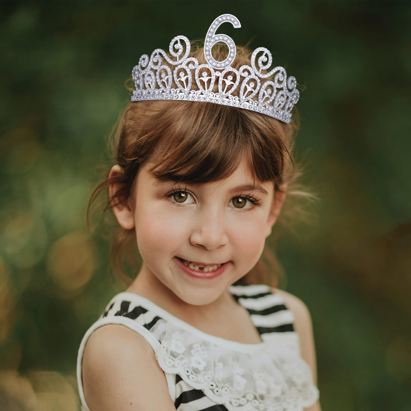 6th Birthday, 6th Birthday Decorations for Girls, 6th Birthday Tiara, 6th Birthday Crown