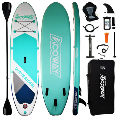 Inflatable Stand Up Paddle Board With Accessories, Sup, 10'6 32"6" Non-Slip