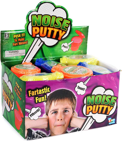 Kicko 4 Inch Toilet Noise Putty Toys for Kids - Pack of 12 Slimes - Ideal for Sensory