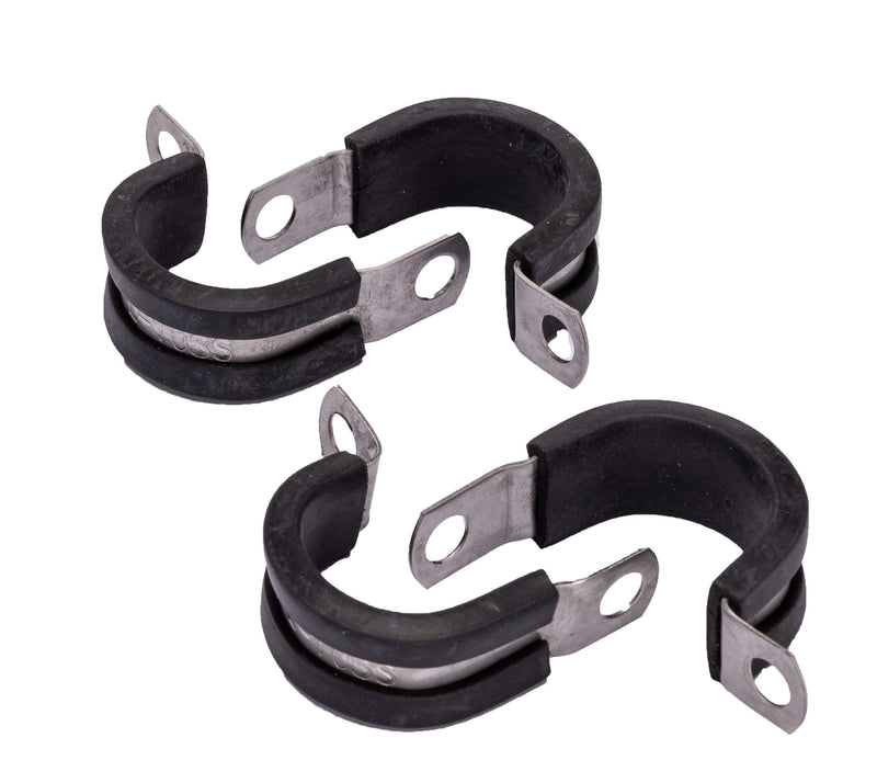 3/8" Diameter Stainless Cushion Cable Clamp, 18-8 Stainless Steel (25pc