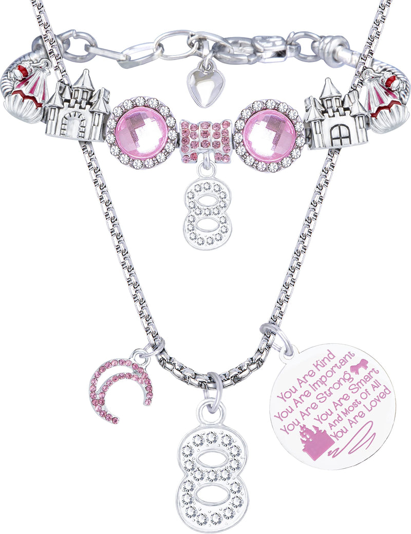 8 Year Old Birthday, 8th Birthday Jewelry, 8th Birthday Decorations for Girls, 8th