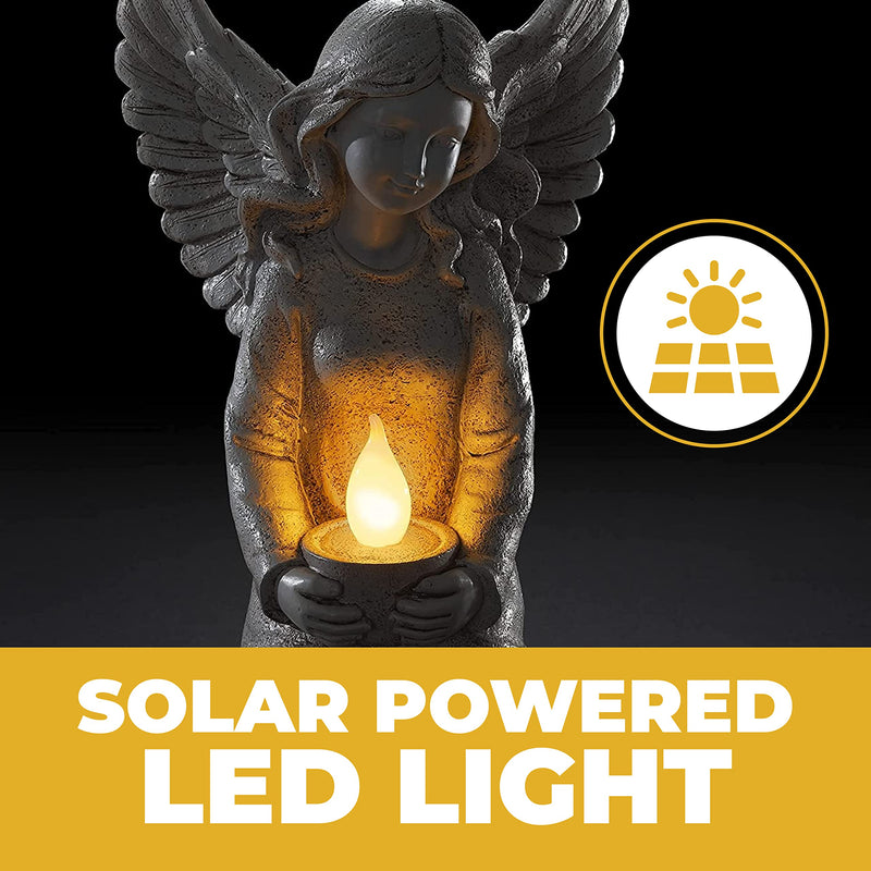 VP Home Heavenly Angel Solar Powered LED Outdoor Decor Garden