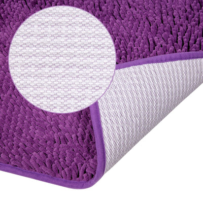 Vdomus Microfiber Bath Rug (Purple 32" X 20"