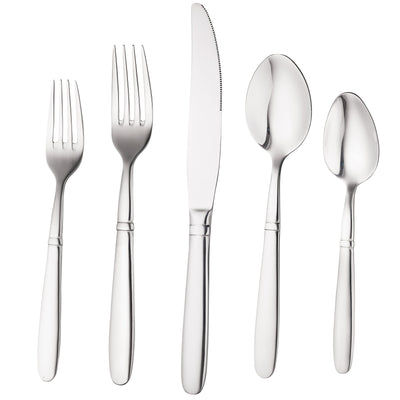 Bruntmor, CRUX Sterling Quality Silverware Royal 20 Piece Flatware Cutlery Set, 18/10