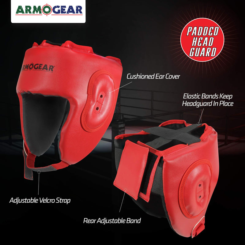 ArmoGear Boxing Helmet | Adjustable Cushioned Boxing Helmet | Boxing Headgear for Kids