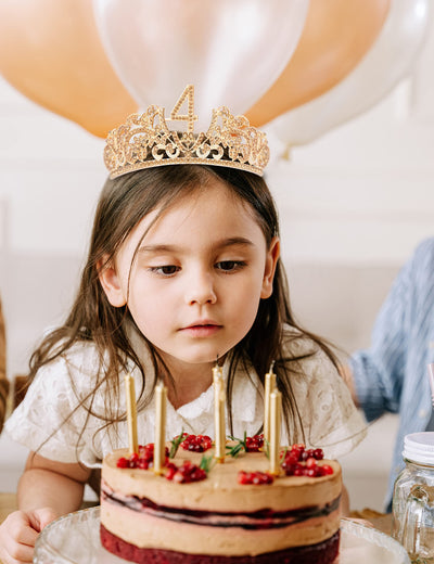 4th Birthday, 4th Birthday Gifts for Girl, 4th Birthday Tiara and Sash, 4th Birthday