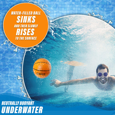 Botabee 9 Underwater Basketball Pool Ball | Unique, Pool Basketball Water Ball for Under