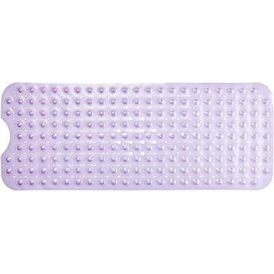 Nonslip Bath Mat With Suction Cups Purple 100x40cm40x16in Extra Long