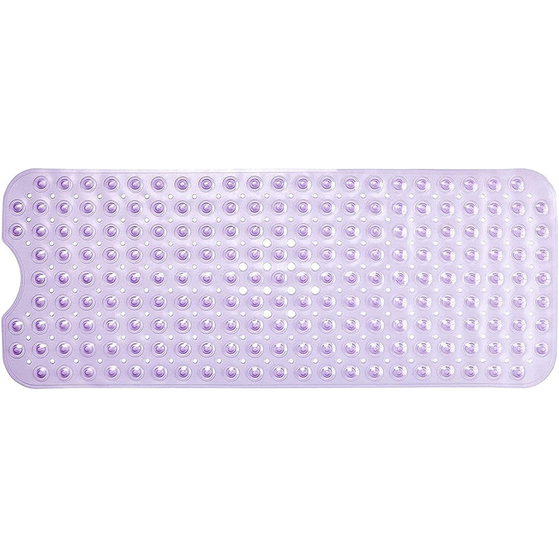 Nonslip Bath Mat With Suction Cups Purple 100x40cm40x16in Extra Long