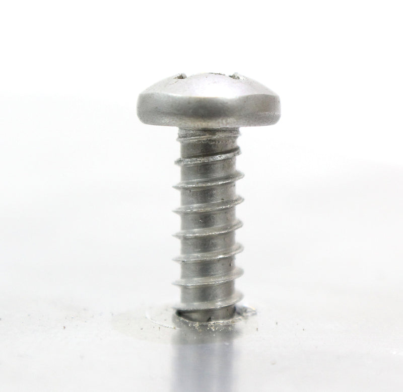 8 x 1-1/4" Self Tapping Stainless Steel Metal Screw, (100 Pack) Phillips Pan Head Self