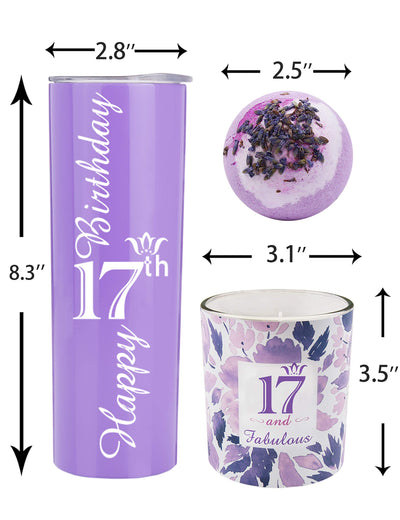 17th Birthday Tumbler, 17th Birthday Gifts for Girl, 17 Birthday Gifts, Gifts for 17th