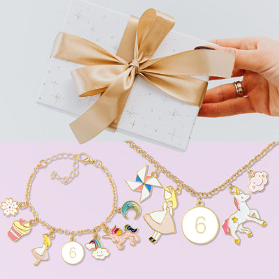 6th Birthday, 6th Birthday Gifts for Girls, 6th Birthday Charm Bracelet, 6th Birthday