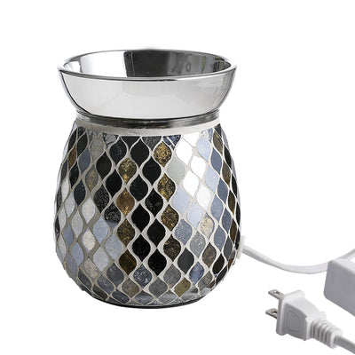 4.9X5.7 inch Mosaic Glass Fragrance Warmer, Electric Wax Warmer, Decorative Lamp for Gifts