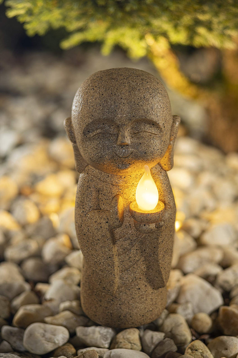 VP Home Tranquil Buddha Solar Powered LED Outdoor Decor Garden