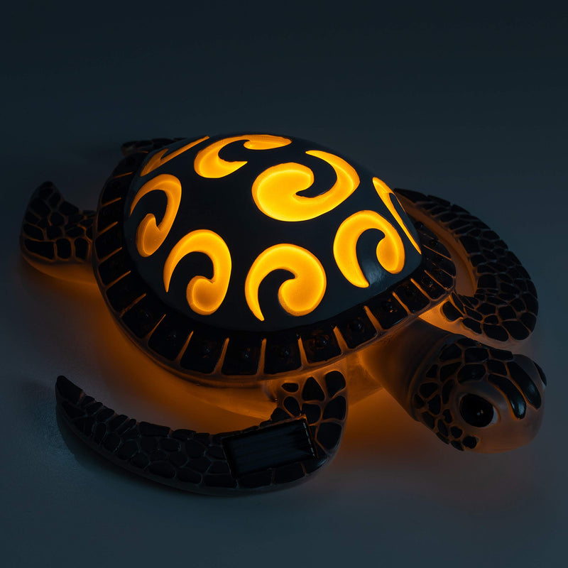 Vp Home Tribal Sea Turtle Solar Powered Led Outdoor Decor Garden Light