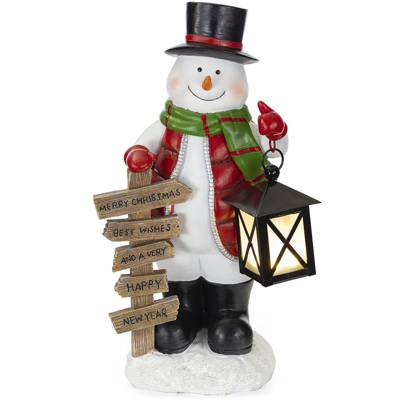 VP Home Christmas Snowman with LED Glowing Star Holiday