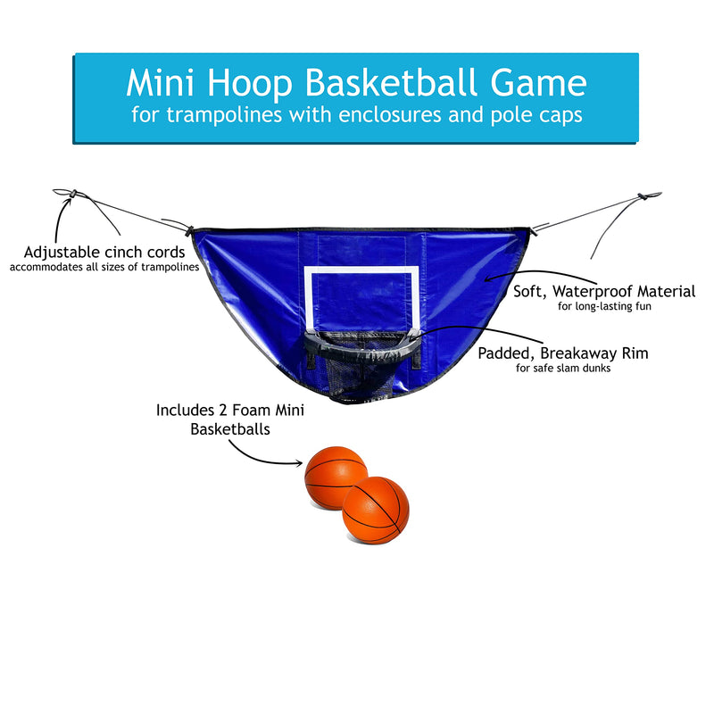 Trampoline Basketball Hoop with Mini Basketballs | Mini Basketball Hoop for Trampoline