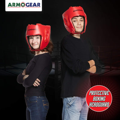 ArmoGear Boxing Helmet | Adjustable Cushioned Boxing Helmet | Boxing Headgear for Kids