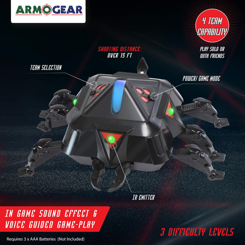 ArmoGear Laser Tag Spider Target - Laser Gun Add-on, Compatible with All Blasters - Laser