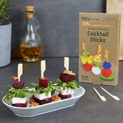 Bamboo Skewers For Appetizers: 150 Bamboo Sticks And Cocktail Skewers Sticks