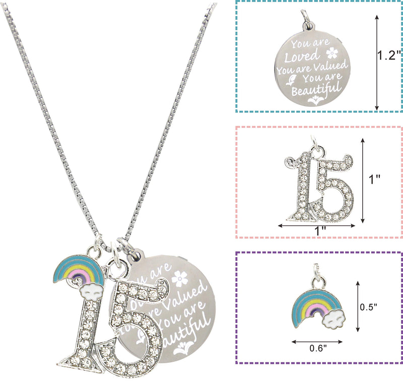 15th Birthday, 15th Birthday Gift, 15th Birthday Girl Gifts, 15th Birthday Necklace, Gifts