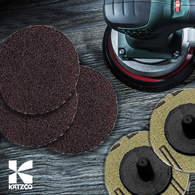 Katzco Quick Change Sanding Disc - 25 Piece Set of Heavy Duty and Durable 3 Inch 36 Grit