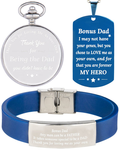 Bonus Dad Gifts, Bonus Dad Gifts from Daughter, Bonus Dad Birthday Gifts, Bonus Dad Pocket