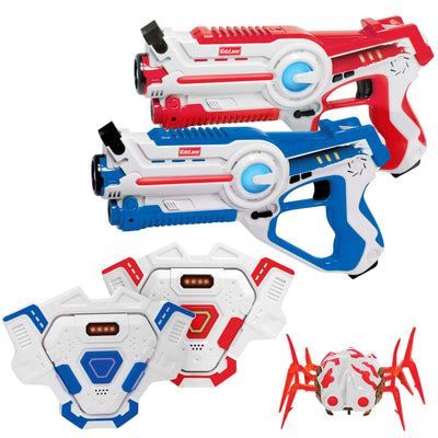 Kidzlane Laser tag Set | Lazer Tag Set of 2 with Vest and Shooting Target Spider | Indoor