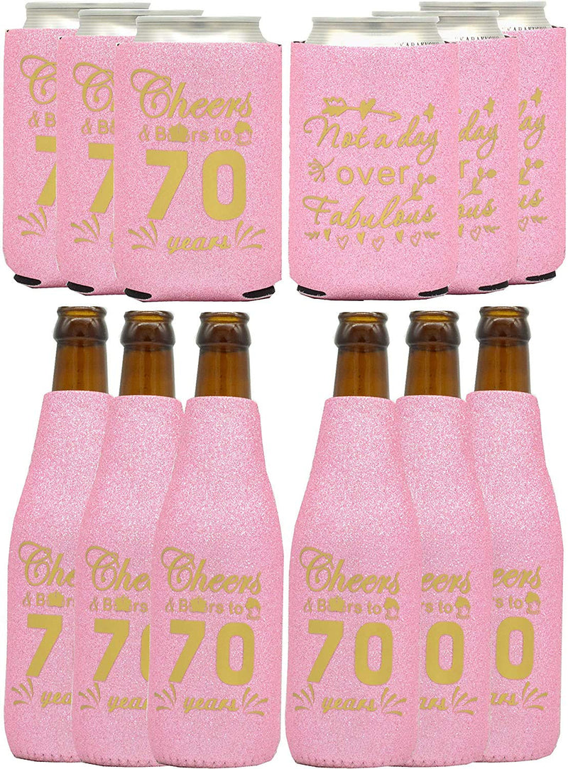 70th Birthday Gifts for Women, 70th Birthday Gifts, 70th Birthday Can Coolers, 70th