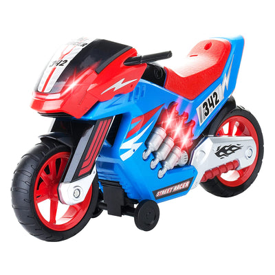 Dazmers Toys Electric Motorcycle Toy with Lights and Sounds - Wheelie Lifters Motorcycle