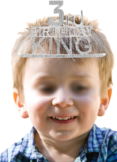 3rd Birthday King Crown,3rd Birthday Gifts for Boy,3rd Birthday King Sash, 3rd Birthday