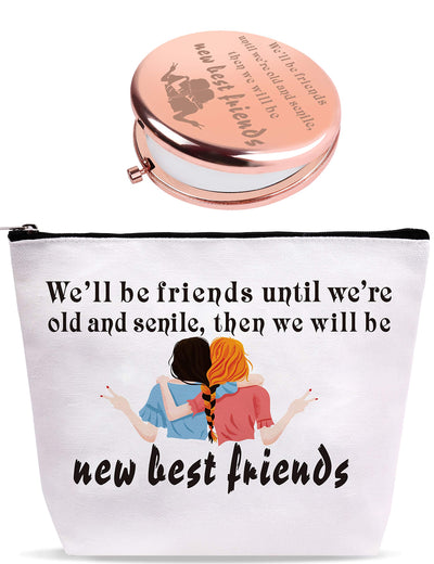 We'll be Friends,New Best Friends Makeup Bag,Good Friend Gifts for Women,We Will be