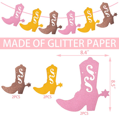 Cowgirl Theme Birthday Party Supplies For Girls Banners, Western Cowgirl Theme Birthday