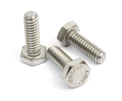 1/4"-20 x 1" (100pcs) Stainless Steel Hex Bolts 18-8 (304) S/S, Choose Size & Qty -