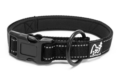 Happilax Adjustable Dog Collars - Reflective Padded Dog Collar with Strain Relief