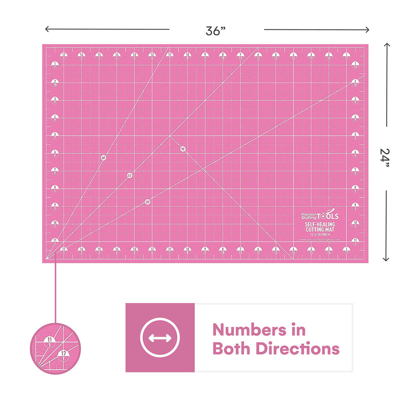 Self Healing Cutting Mat (24 X 36)- Professional Double Sided