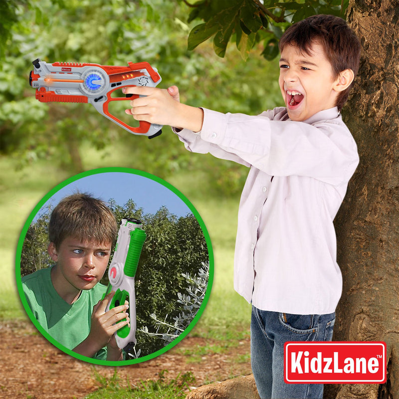 Kidzlane Infrared Laser Tag Game - Set of 2 - Infrared Laser Guns Indoor