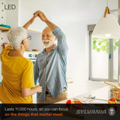 SYLVANIA LED A19 Light Bulb, 60W Equivalent, Efficient 8.5W, Medium Base, Frosted Finish