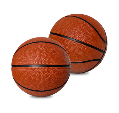 5" Rubber Mini Basketball, 2 Pack | Small Basketball Perfect for Mini Hoop Basketball