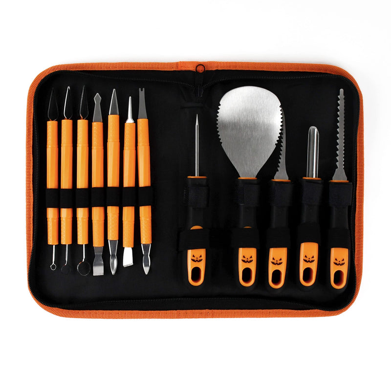 Halloween Professional Pumpkin Carving Kit - Stainless Steel Tools And Knives