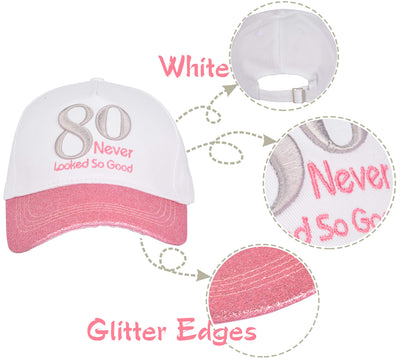 80th Birthday Gifts for Women, 80 Birthday Sash and Hat, 80th Birthday Decorations