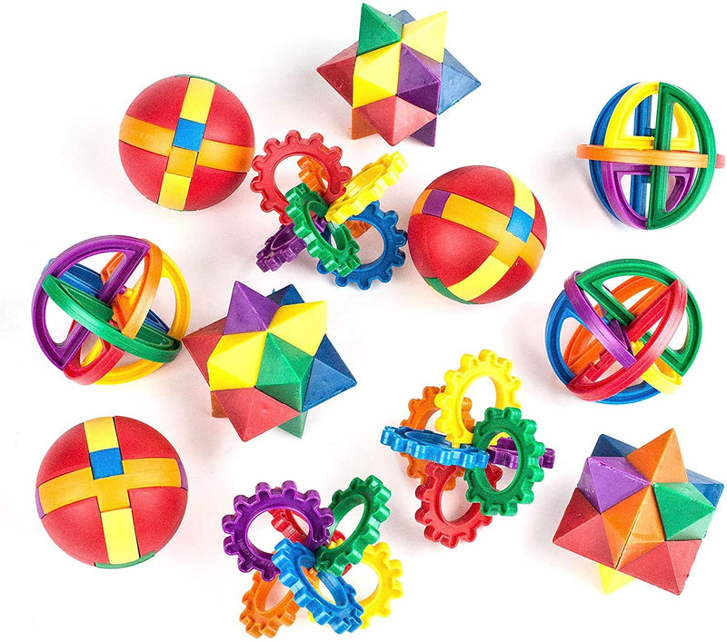 Neliblu Party Favors for Kids - Fun Puzzle Balls - Goody Bag Fillers - Treasure Box Prizes